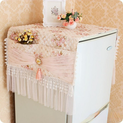 Κάλυμμα Ψυγείου Outai Κάλυμμα Ψυγείου Σκόνης Κάλυμμα Ψυγείου Δαντέλα Ύφασμα Παχύ παπλωματάκι
