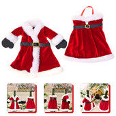 Vianočné obaly na fľaše, tašky, darčekové dekoratívne obaly, dekorácie na rukávy, Santa Claus, sviatky, vianočné šaty, taška, obľúbené predmety, držiak na párty