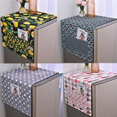 Lemon Fruit Külmiku pesumasina kate Dot tolmu kattelapp Plaid Geomeetriline külmiku sügavkülmiku kate tolmu kattelapp