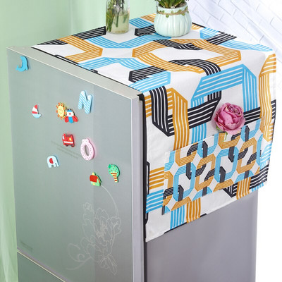 Lemon Fruit Külmiku pesumasina kate Dot tolmu kattelapp Plaid Geomeetriline külmiku sügavkülmiku kate tolmu kattelapp