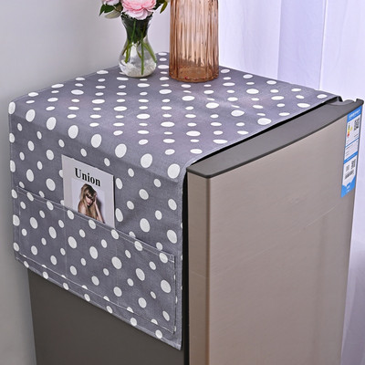 Valge musta lehma mustriga geomeetrilise külmiku tolmukate tasku hoiukotiga Pesumasina hoiustamise korraldaja rippuv