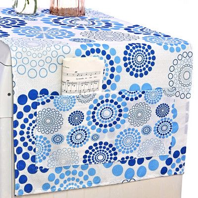 Valge musta lehma mustriga geomeetrilise külmiku tolmukate tasku hoiukotiga Pesumasina hoiustamise korraldaja rippuv