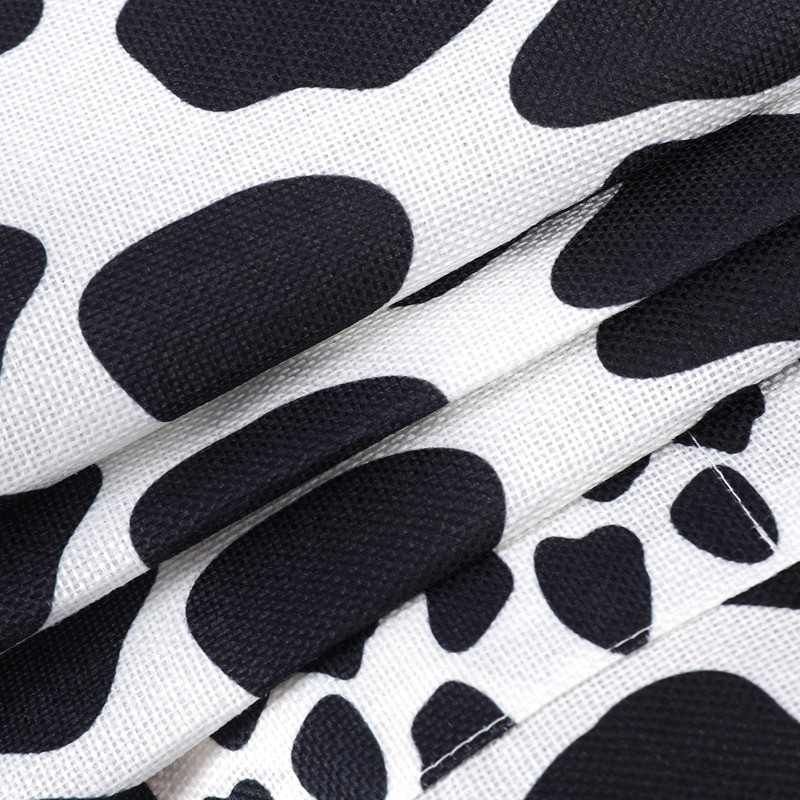 Valge musta lehma mustriga geomeetrilise külmiku tolmukate tasku hoiukotiga Pesumasina hoiustamise korraldaja rippuv