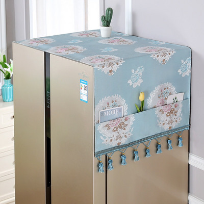 Refrigerator washing machine cover dust cover cloth European double door refrigerator freezer cover dust cover cloth