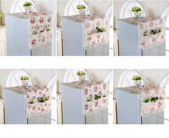 Καλής ποιότητας κάλυμμα κουκούλα πλυντηρίου ψυγείου που αναπνέει με προστασία από τη σκόνη μονή πόρτα δαντέλα κάλυμμα ψυγείου πετσέτα κρεμαστά για ψυγείο