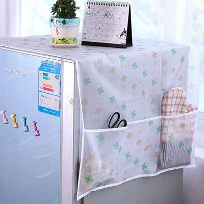 1 tk Lihtne külmiku tolmukate hoiutaskutega PEVA veekindlad tolmukindlad trükipesumasina katted