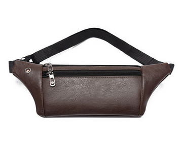 Moderná pánska taška z eko kože v čiernej a hnedej farbe