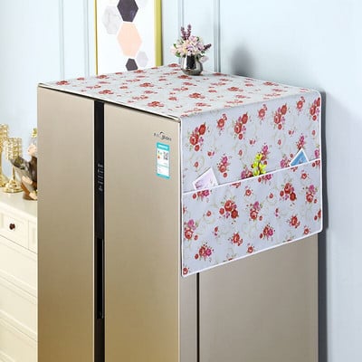 50x130cm buitinio šaldytuvo dangtis nuo dulkių Daugiafunkcis pakabinamas laikymo krepšys skalbimo mašinos viršutiniams dangčiams