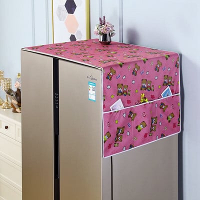 50x130cm buitinio šaldytuvo dangtis nuo dulkių Daugiafunkcis pakabinamas laikymo krepšys skalbimo mašinos viršutiniams dangčiams