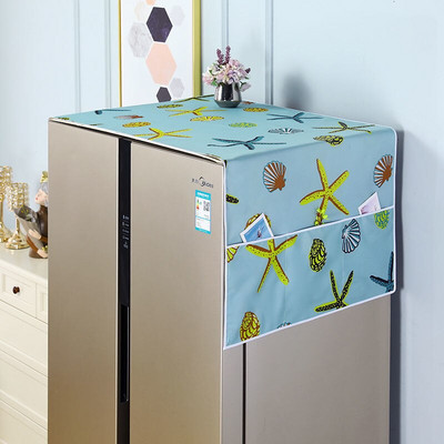 50x130cm buitinio šaldytuvo dangtis nuo dulkių Daugiafunkcis pakabinamas laikymo krepšys skalbimo mašinos viršutiniams dangčiams