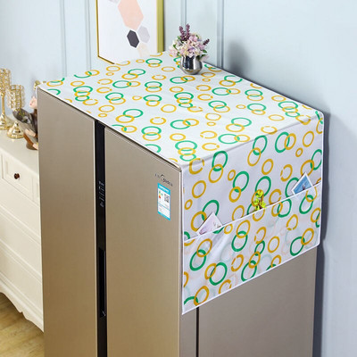 50x130cm buitinio šaldytuvo dangtis nuo dulkių Daugiafunkcis pakabinamas laikymo krepšys skalbimo mašinos viršutiniams dangčiams