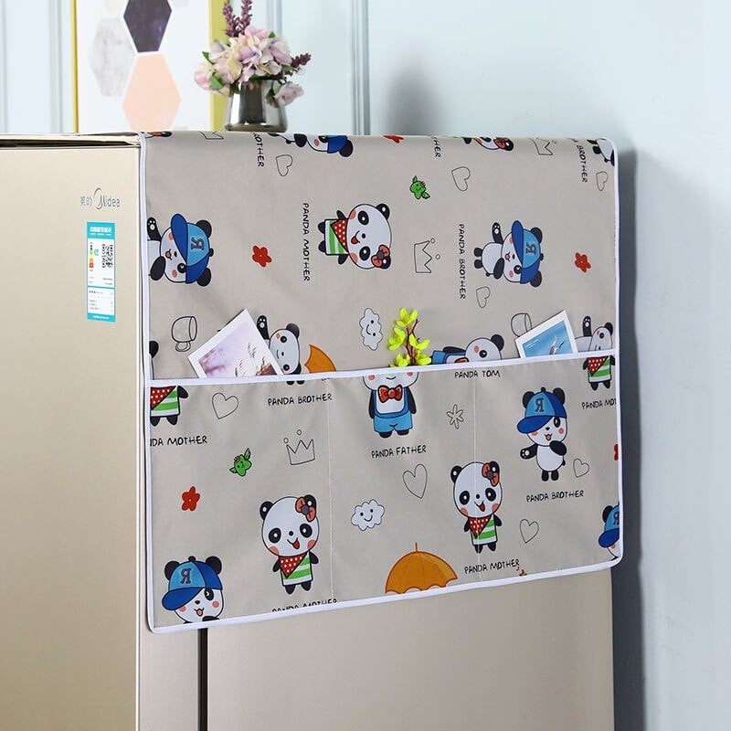 50x130cm buitinio šaldytuvo dangtis nuo dulkių Daugiafunkcis pakabinamas laikymo krepšys skalbimo mašinos viršutiniams dangčiams