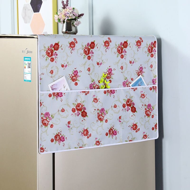 50x130cm buitinio šaldytuvo dangtis nuo dulkių Daugiafunkcis pakabinamas laikymo krepšys skalbimo mašinos viršutiniams dangčiams