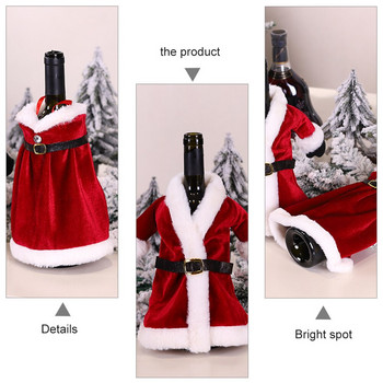 Χριστουγεννιάτικο Κάλυμμα Μπουκαλιού Χριστουγεννιάτικο Κοστούμι 2 ΤΕΜ. Τσάντες Χριστουγεννιάτικα καλύμματα μπουκαλιών