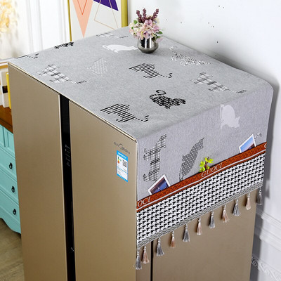 Κάλυμμα ψυγείου μονής πόρτας Πανί πλυντήριο ρούχων Πολυεστερικό κάλυμμα σκόνης προστατευτικό για οικιακή μοντέρνα διακόσμηση σπιτιού