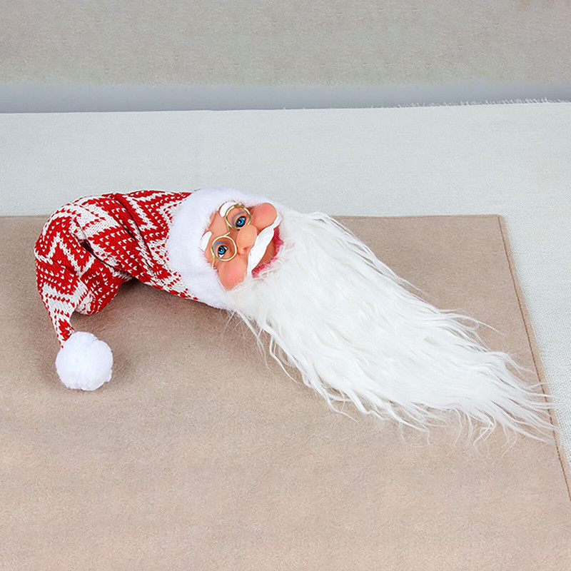 Vianočné dekorácie s príveskom a uzáverom fľaše vína s hlavou starca, obrovské poháre na víno, nadrozmerné poháre na víno Holly.