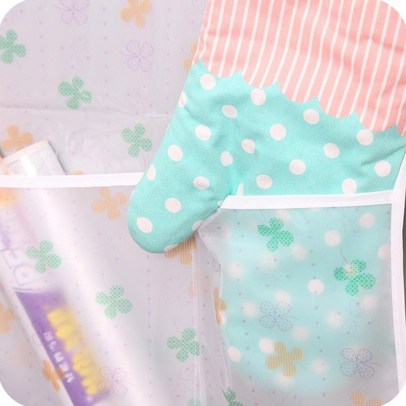 1PC Jednostavna zaštita od prašine za hladnjak s džepovima za pohranu PEVA vodootporne navlake za perilicu rublja s ispisom otporne na prašinu