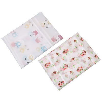 2τμχ Ψυγείο Πάνω κάλυμμα Διακόσμηση σπιτιού Καρτούν Αρκούδα Πολλαπλών Χρήσεων Τριαντάφυλλο Μοτίβο Universal με Τσέπες Αδιάβροχο Πρακτικό