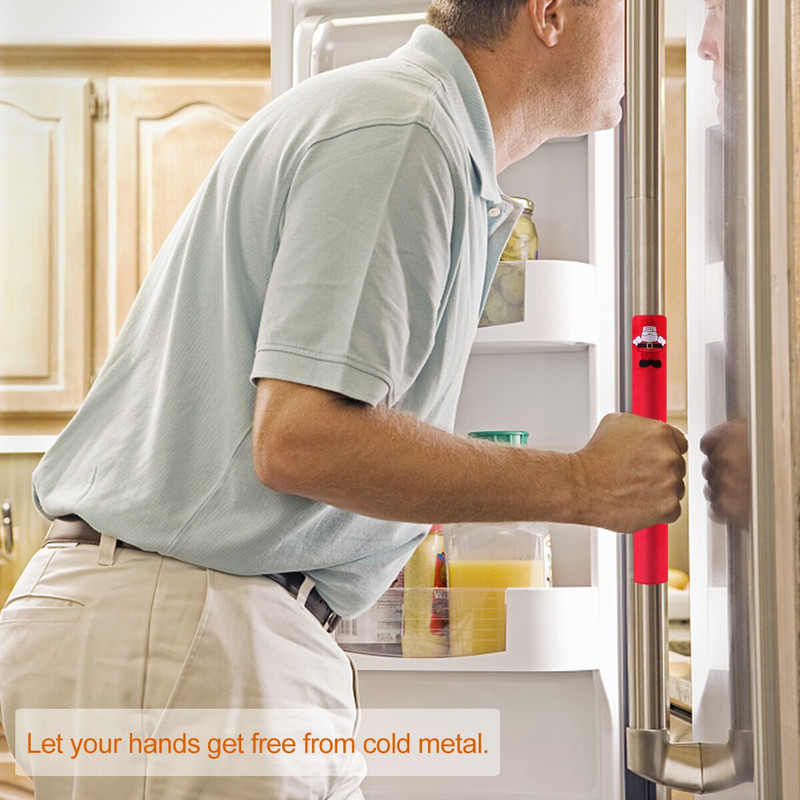 Καλύμματα λαβής πόρτας ψυγείου Χριστουγέννων 3 τμχ Καλύμματα λαβής μικροκυμάτων Santa Snowman Καλύμματα φούρνου Πλυντήριο πιάτων Κουζίνα Συσκευή