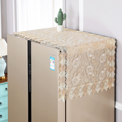 Fyjafon Kryt na chladničku, vyšívací kryt na práčku, dekoratívny kuchynský prachotesný kryt 60*140//70*170