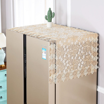 Fyjafon Kryt na chladničku, vyšívací kryt na práčku, dekoratívny kuchynský prachotesný kryt 60*140//70*170