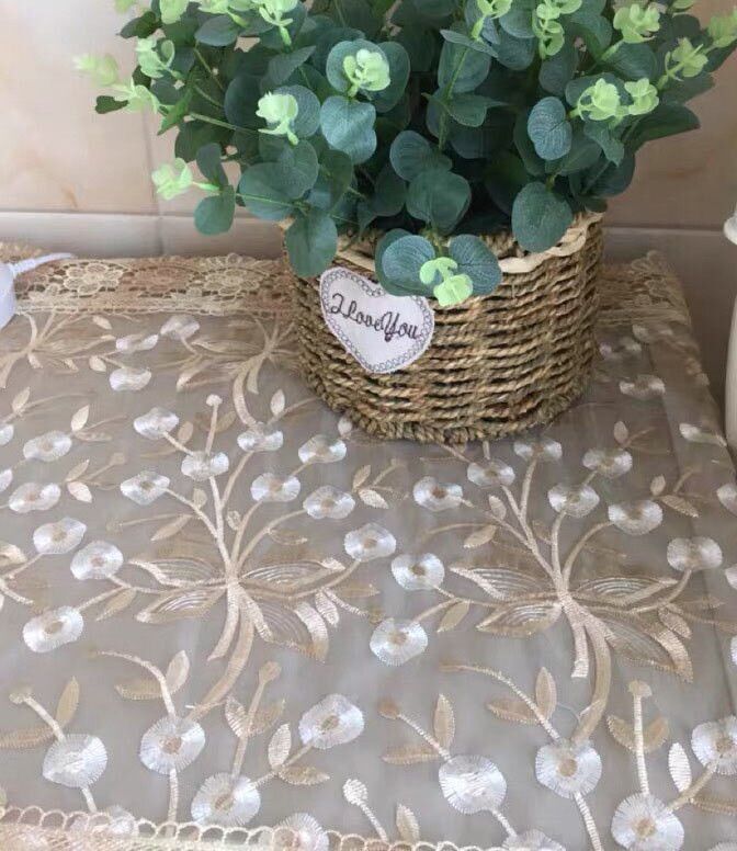 Fyjafon Kryt na chladničku, vyšívací kryt na práčku, dekoratívny kuchynský prachotesný kryt 60*140//70*170