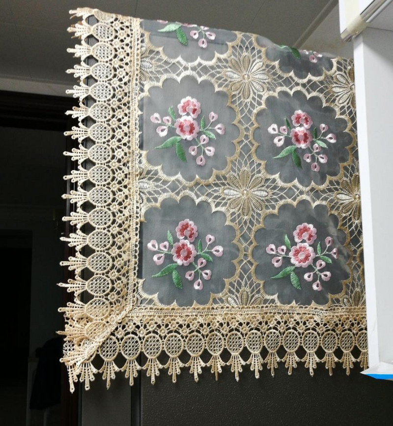 Fyjafon Kryt na chladničku, vyšívací kryt na práčku, dekoratívny kuchynský prachotesný kryt 60*140//70*170