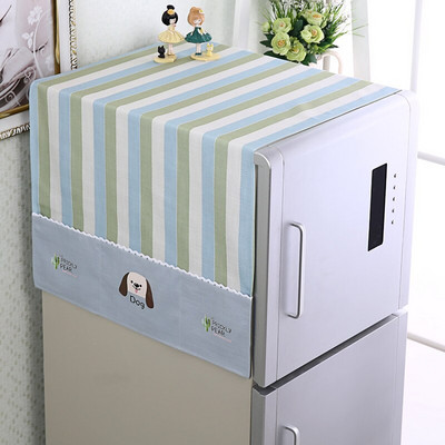 170x66cm Νέο οικιακό ψυγείο πλυντήριο ρούχων Κάλυμμα σκόνης Αξεσουάρ κουζίνας Κάλυμμα σκόνης μικροκυμάτων με πλαϊνή τσάντα αποθήκευσης