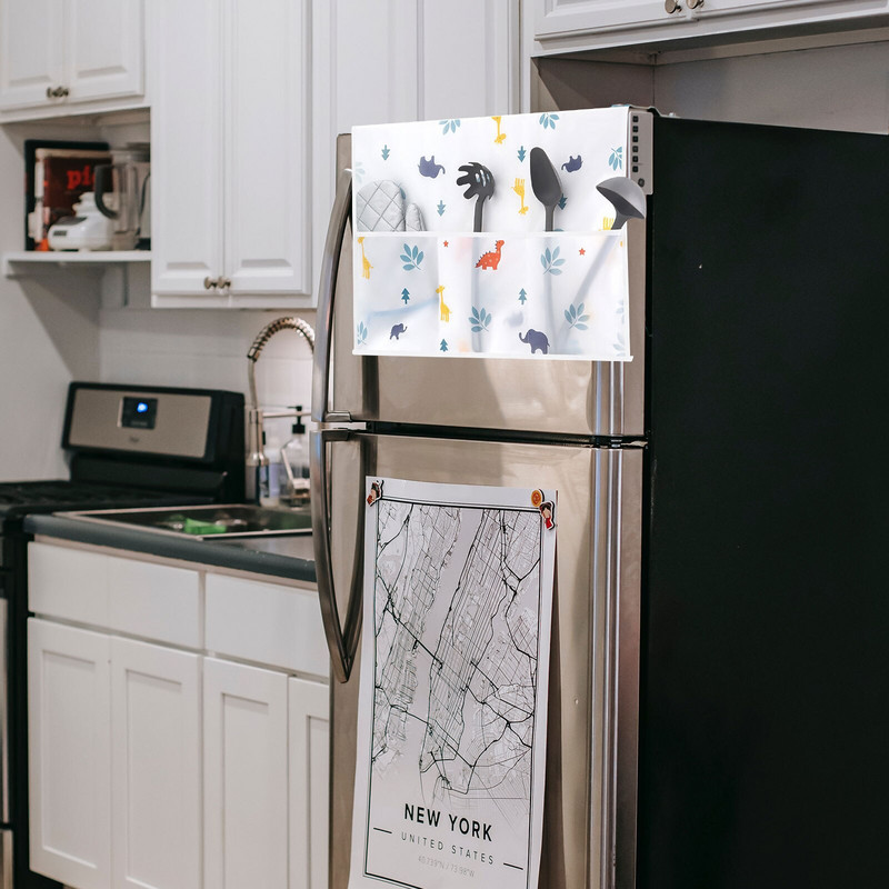 Šaldytuvo dangtis Šaldytuvo laikymo organizatoriaus krepšys virš skalbimo mašinos, pakabinamas paketų maišeliai Apsauginiai orkaitės dangčiai Virtuvė Atsparus vandeniui