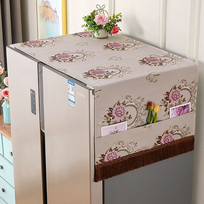 Κάλυμμα σκόνης αποθήκευσης ψυγείου Απλό ευρωπαϊκού στυλ πτυσσόμενο ύφασμα ανθεκτικό στη σκόνη Κάλυμμα ταπετσαρίας καναπέ καρέκλας μόδας