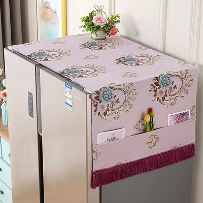 Κάλυμμα σκόνης αποθήκευσης ψυγείου Απλό ευρωπαϊκού στυλ πτυσσόμενο ύφασμα ανθεκτικό στη σκόνη Κάλυμμα ταπετσαρίας καναπέ καρέκλας μόδας