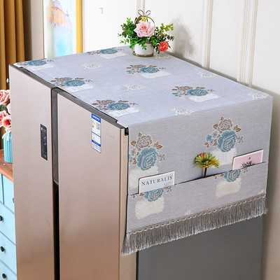Κάλυμμα σκόνης αποθήκευσης ψυγείου Απλό ευρωπαϊκού στυλ πτυσσόμενο ύφασμα ανθεκτικό στη σκόνη Κάλυμμα ταπετσαρίας καναπέ καρέκλας μόδας