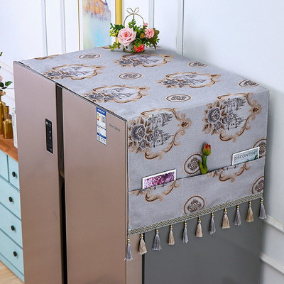 Κάλυμμα σκόνης αποθήκευσης ψυγείου Απλό ευρωπαϊκού στυλ πτυσσόμενο ύφασμα ανθεκτικό στη σκόνη Κάλυμμα ταπετσαρίας καναπέ καρέκλας μόδας