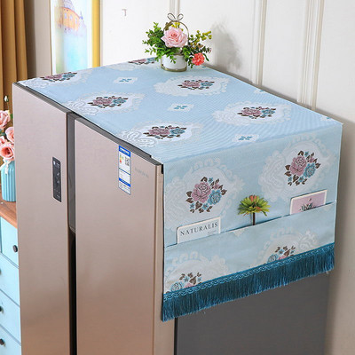 Κάλυμμα σκόνης αποθήκευσης ψυγείου Απλό ευρωπαϊκού στυλ πτυσσόμενο ύφασμα ανθεκτικό στη σκόνη Κάλυμμα ταπετσαρίας καναπέ καρέκλας μόδας