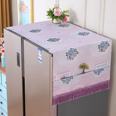 Κάλυμμα σκόνης αποθήκευσης ψυγείου Απλό ευρωπαϊκού στυλ πτυσσόμενο ύφασμα ανθεκτικό στη σκόνη Κάλυμμα ταπετσαρίας καναπέ καρέκλας μόδας