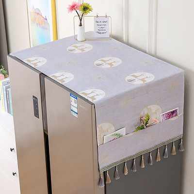 Κάλυμμα σκόνης αποθήκευσης ψυγείου Απλό ευρωπαϊκού στυλ πτυσσόμενο ύφασμα ανθεκτικό στη σκόνη Κάλυμμα ταπετσαρίας καναπέ καρέκλας μόδας