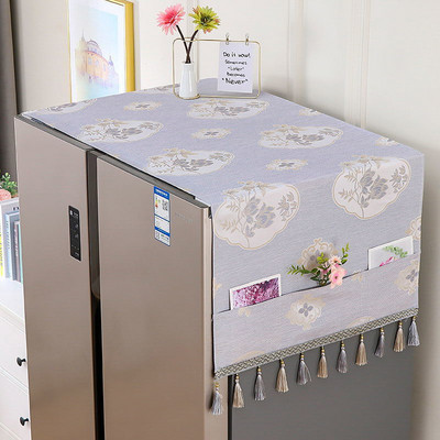 Κάλυμμα σκόνης αποθήκευσης ψυγείου Απλό ευρωπαϊκού στυλ πτυσσόμενο ύφασμα ανθεκτικό στη σκόνη Κάλυμμα ταπετσαρίας καναπέ καρέκλας μόδας
