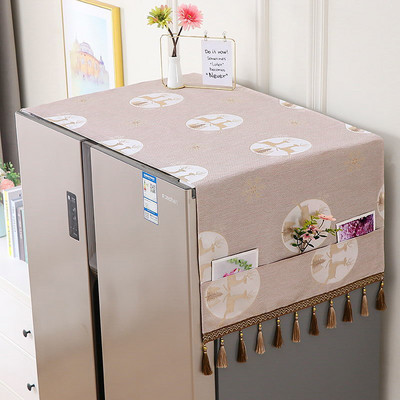 Κάλυμμα σκόνης αποθήκευσης ψυγείου Απλό ευρωπαϊκού στυλ πτυσσόμενο ύφασμα ανθεκτικό στη σκόνη Κάλυμμα ταπετσαρίας καναπέ καρέκλας μόδας