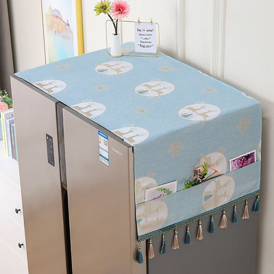 Κάλυμμα σκόνης αποθήκευσης ψυγείου Απλό ευρωπαϊκού στυλ πτυσσόμενο ύφασμα ανθεκτικό στη σκόνη Κάλυμμα ταπετσαρίας καναπέ καρέκλας μόδας