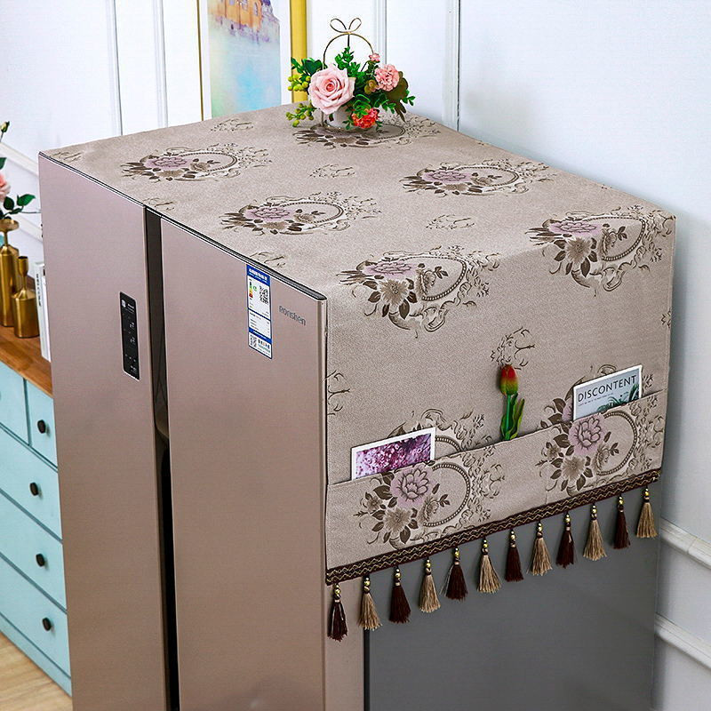 Κάλυμμα σκόνης αποθήκευσης ψυγείου Απλό ευρωπαϊκού στυλ πτυσσόμενο ύφασμα ανθεκτικό στη σκόνη Κάλυμμα ταπετσαρίας καναπέ καρέκλας μόδας