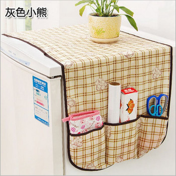 Κάλυμμα για τη σκόνη ψυγείου με τσάντα αποθήκευσης τσέπης Ψυγείο κάλυμμα ψυγείου Πλυντήριο ρούχων Αποθήκευση Organizer Τσάντες Κρεμαστή Τσάντα