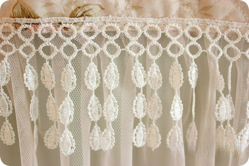 Kryt na chladničku s jednokrídlovými a dvojkrídlovými dverami, kórejská verzia, zahusťovacia čipkovaná látka pre moderné bytové dekorácie