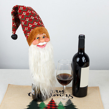 Christmas New Old Man\'s Head Διακοσμητικό καπάκι μπουκαλιού κρασιού Κρεμαστό Κρεμαστό Εστιατόριο Μπαρ Ρεσεψιόν Διάταξη εορταστικής σκηνής #t1g