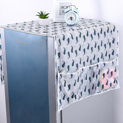 Κάλυμμα προστασίας από τη σκόνη Πολύχρωμη τσέπη ψυγείου Πανί σκόνης πολλαπλών χρήσεων Κάλυμμα πλυντηρίου ρούχων σπιτιού Κάλυμμα οικιακής αποθήκευσης Κρεμαστή τσάντα