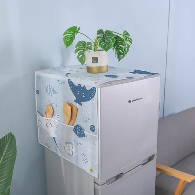 Vodootporan kaput za perilicu rublja Otporan na prašinu Navlaka za hladnjak S uzorkom životinjskog voća Kutija za zaštitu od prašine od sunca Pribor za kućanstvo