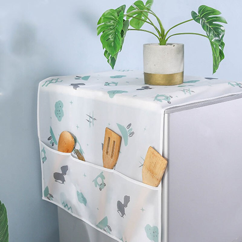 Vodotesný kabát do práčky Prachotesný kryt na chladničku so zvieracím ovocným vzorom Ochranné puzdro proti slnku a prachu Doplnky do domácnosti