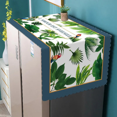 PVC Μονόπορτο Διπλό Κάλυμμα Ψυγείου Κάλυμμα Σκόνης Πετσέτα Κάλυμμα Σκόνης Τύμπανο Πλυντήριο Αδιάβροχο Αντηλιακό Νέο