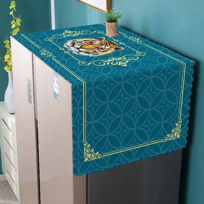 PVC Μονόπορτο Διπλό Κάλυμμα Ψυγείου Κάλυμμα Σκόνης Πετσέτα Κάλυμμα Σκόνης Τύμπανο Πλυντήριο Αδιάβροχο Αντηλιακό Νέο