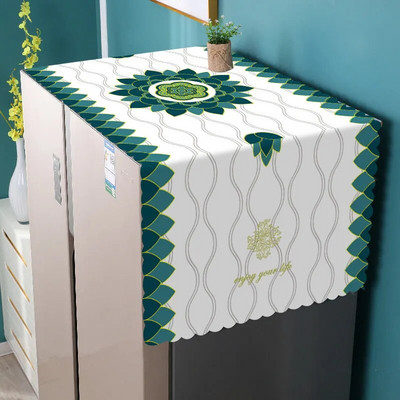 PVC Μονόπορτο Διπλό Κάλυμμα Ψυγείου Κάλυμμα Σκόνης Πετσέτα Κάλυμμα Σκόνης Τύμπανο Πλυντήριο Αδιάβροχο Αντηλιακό Νέο