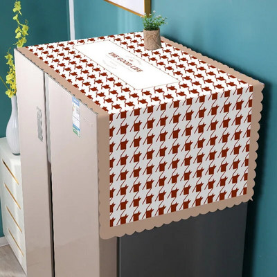 PVC Μονόπορτο Διπλό Κάλυμμα Ψυγείου Κάλυμμα Σκόνης Πετσέτα Κάλυμμα Σκόνης Τύμπανο Πλυντήριο Αδιάβροχο Αντηλιακό Νέο